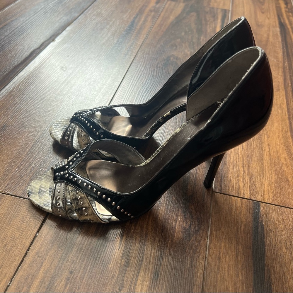 Guess Studded Snake Print Stiletto Heels – Size 8.5 - Picture 5 of 13